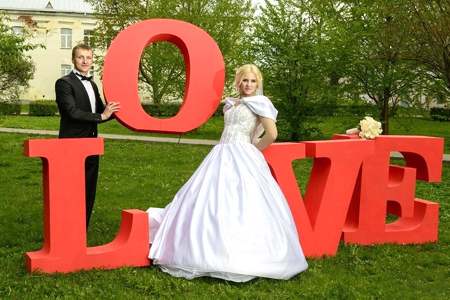 буквы на свадьбу
